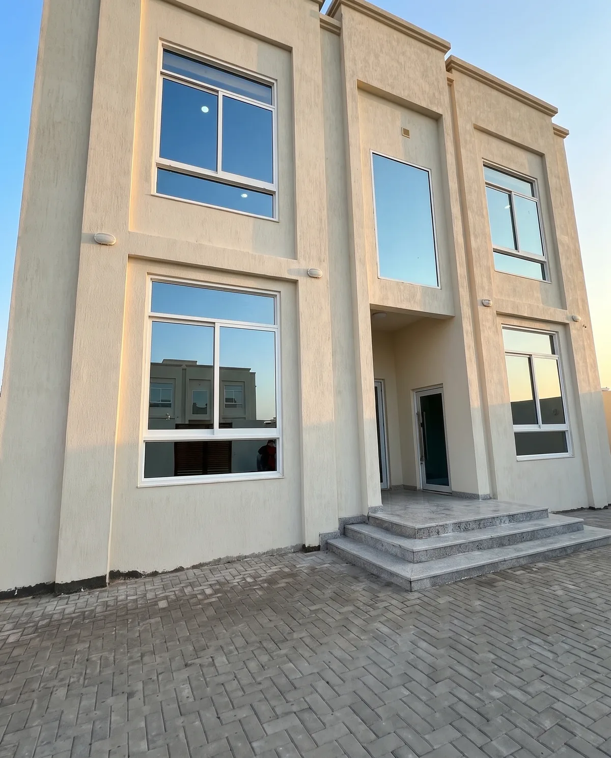 Villa exterior after cleaning
