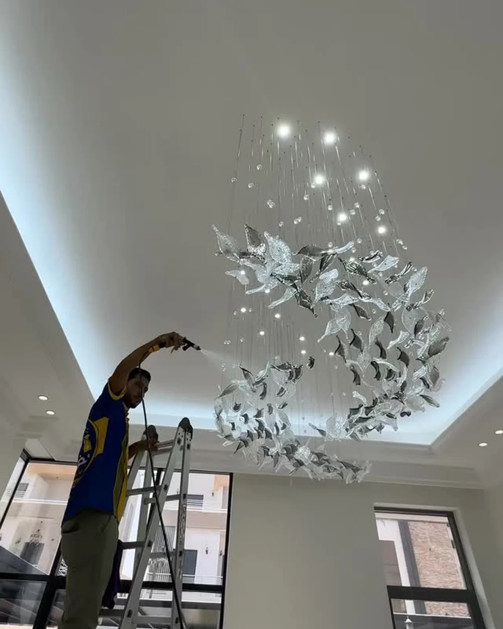 Chandelier cleaning